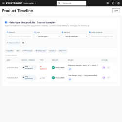 Advanced Product History Timeline for PrestaShop