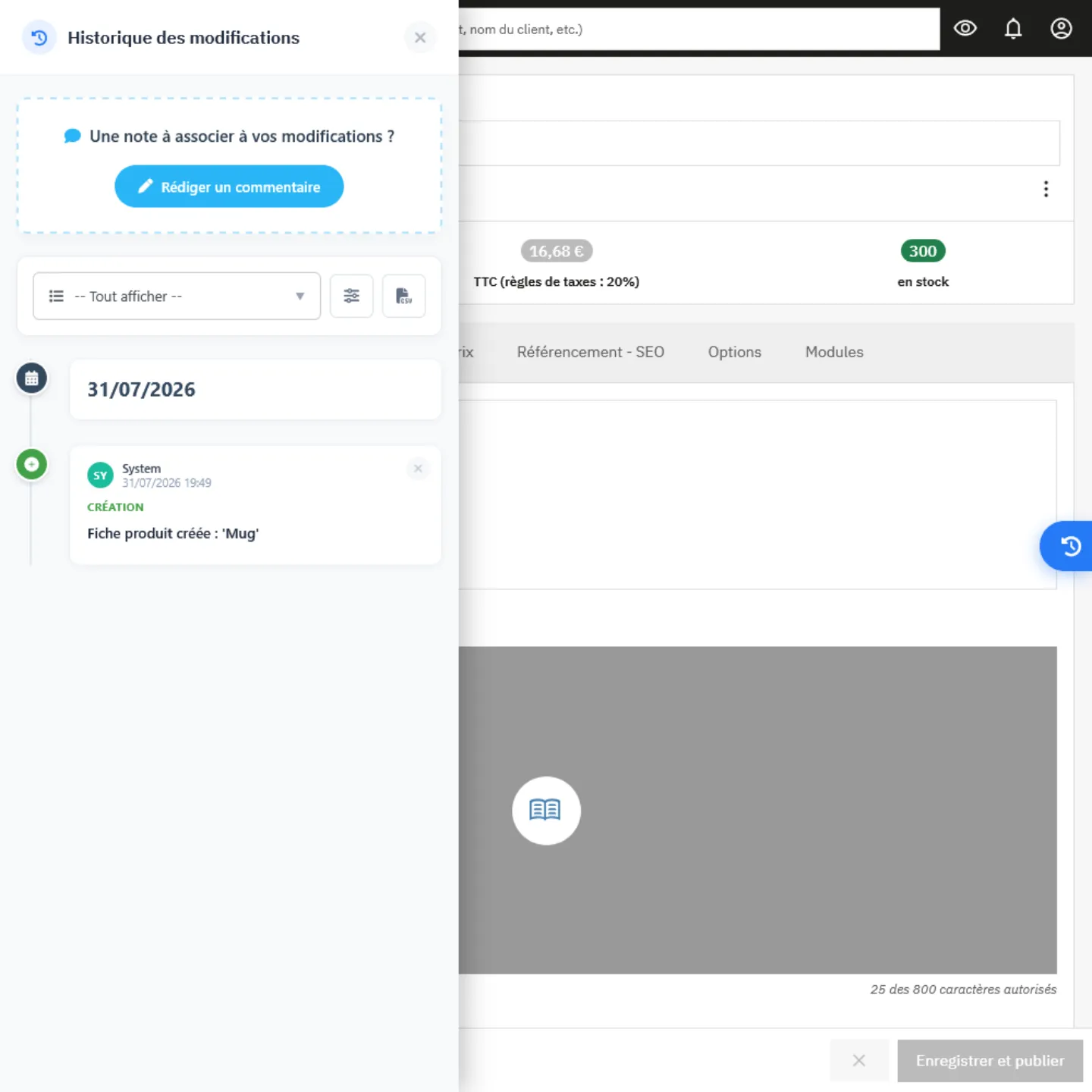 Advanced Product History Timeline for PrestaShop