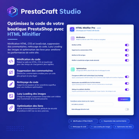 HTML Minifier for PrestaShop